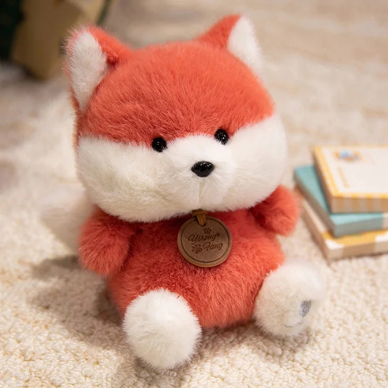 Cute Sitting Animals Red Panda Fox Sloth Cat Soft Plush Dolls Stuffed Capybara Pig Plushie Baby Toys Gifts for Children