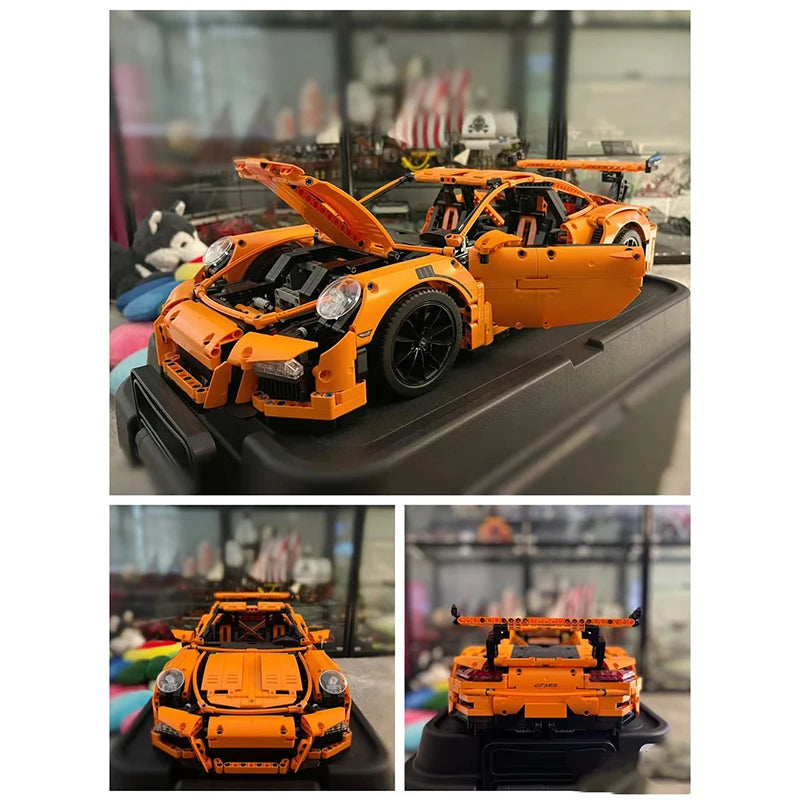 DIY Super Speed Sports Car Building Blocks Set – High-performance racing car model with durable ABS bricks, perfect for kids, teens, and car enthusiasts.