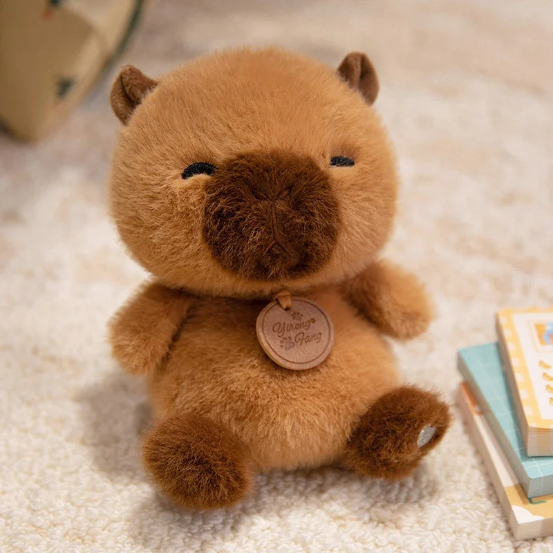 Cute Sitting Animals Red Panda Fox Sloth Cat Soft Plush Dolls Stuffed Capybara Pig Plushie Baby Toys Gifts for Children