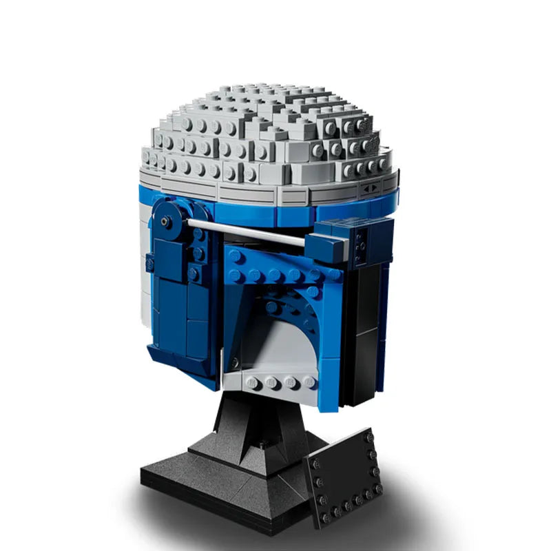 616Pcs Moc 75408 Star Battle Mandalorian Jango Fett Helmet Model Building Blocks Bricks Diy Assembly Educational Toy Kid Gift