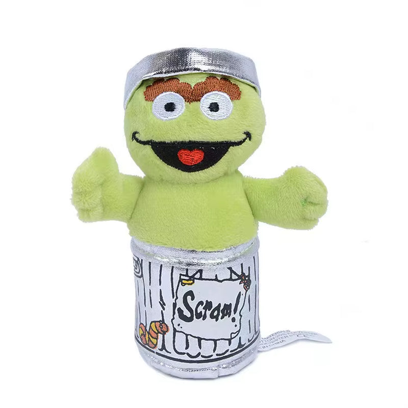 Enlightenment Cartoon Plush Keychain Cute ELMO Cookie Monster Schoolbag Pendant Big Bird Soft Stuff Accessories for Kid'S Gift