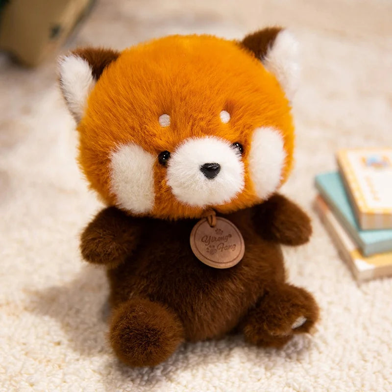 Cute Sitting Animals Red Panda Fox Sloth Cat Soft Plush Dolls Stuffed Capybara Pig Plushie Baby Toys Gifts for Children