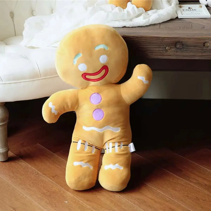 Gingerbread Man Plush Toy – Cute Stuffed Cookie Soft Doll