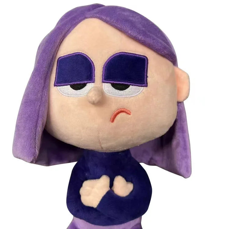 30CM Duolingo Lily Owl Plush Toy Purple Girl Cartoon Animation Cute Stuffed Girl Plush Toys a Birthday Gift for Children