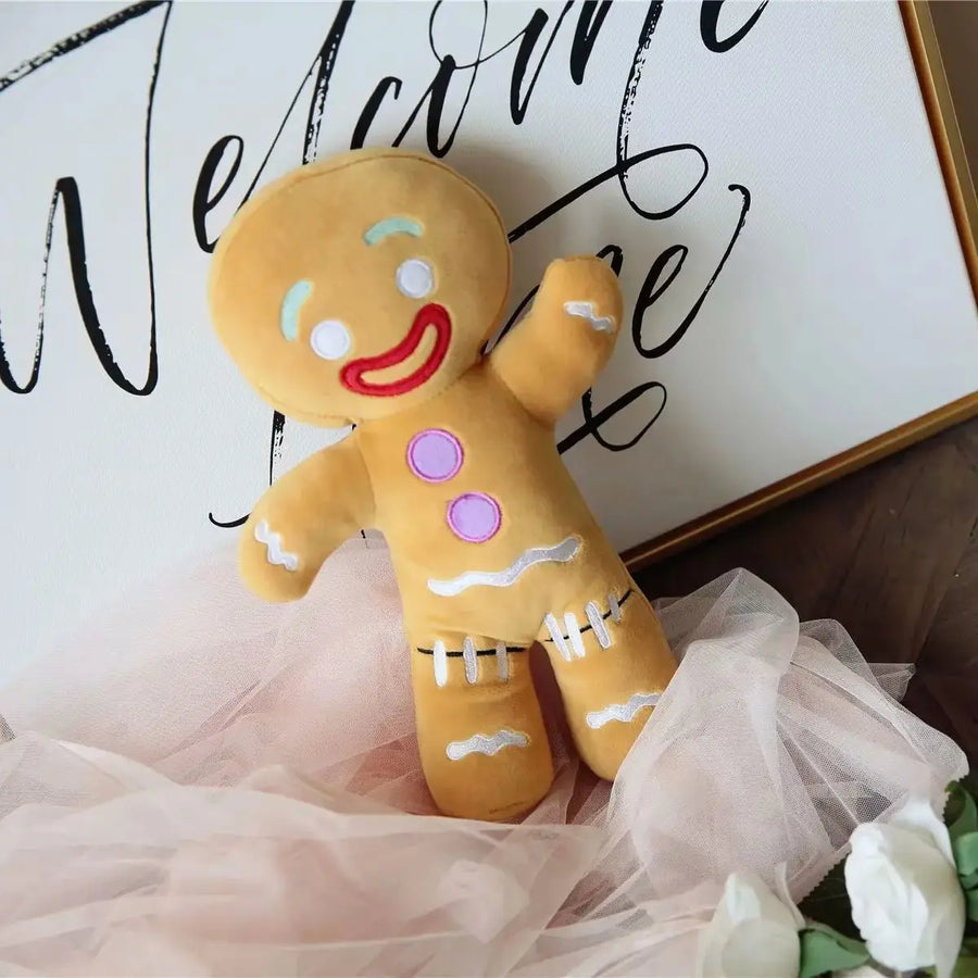 Gingerbread Man Plush Toy – Cute Stuffed Cookie Soft Doll