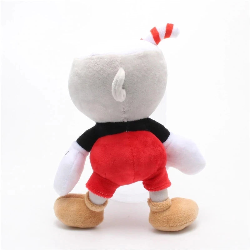 Cuphead & Mugman Plush Toys – 2-Piece 25cm Stuffed Doll Set