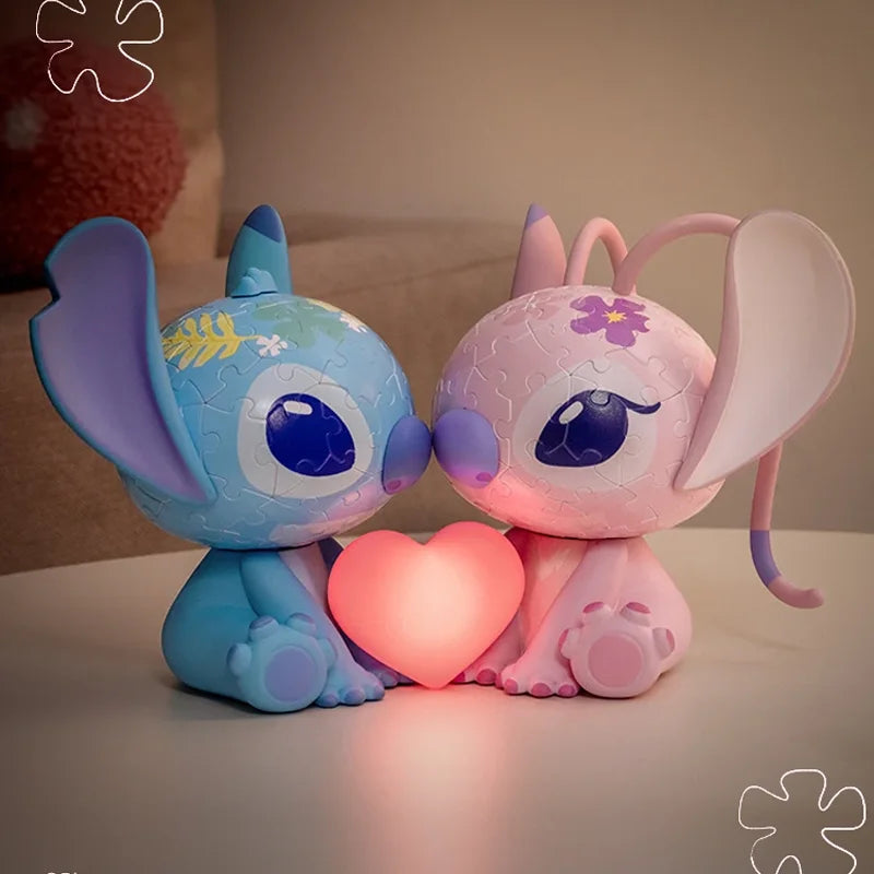 Disney Lilo & Stitch 3D Puzzle Night Light – Figurine Lamp