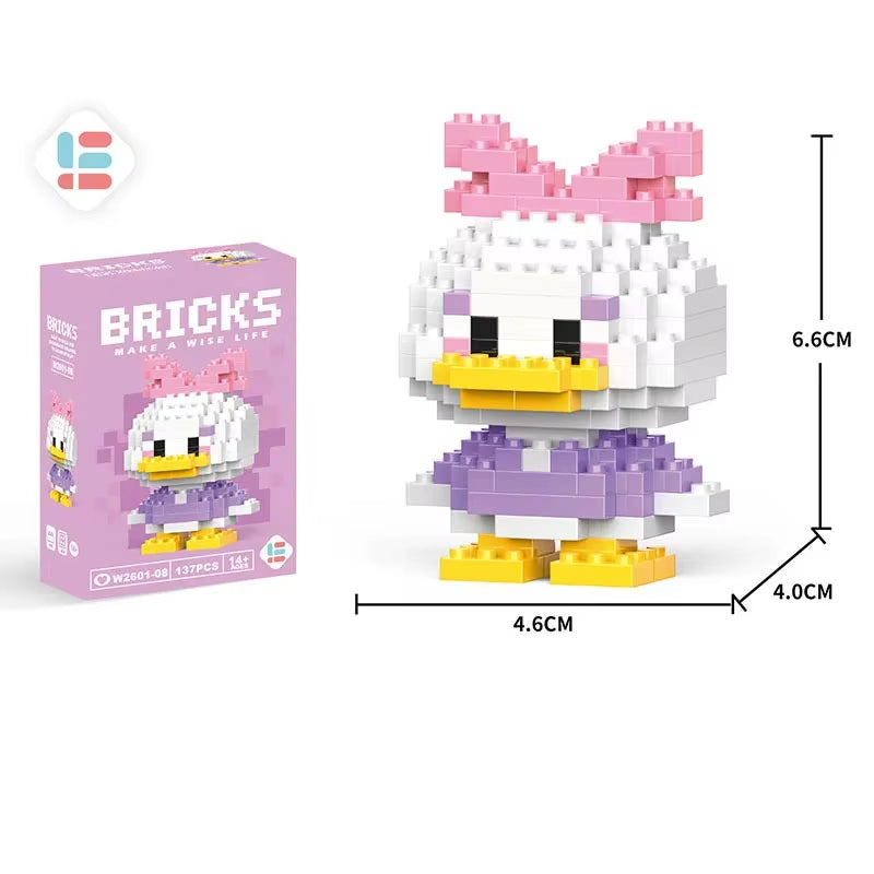 Disney Lilo Stitch Toys Building Blocks Pokeman Pikechu Lega Anime Cartoon Character Model Building Blocks Toy for Children Gift
