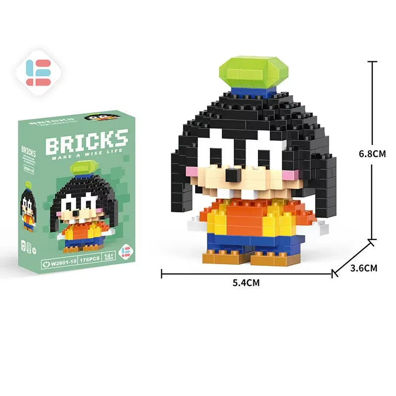 Disney Lilo Stitch Toys Building Blocks Pokeman Pikechu Lega Anime Cartoon Character Model Building Blocks Toy for Children Gift