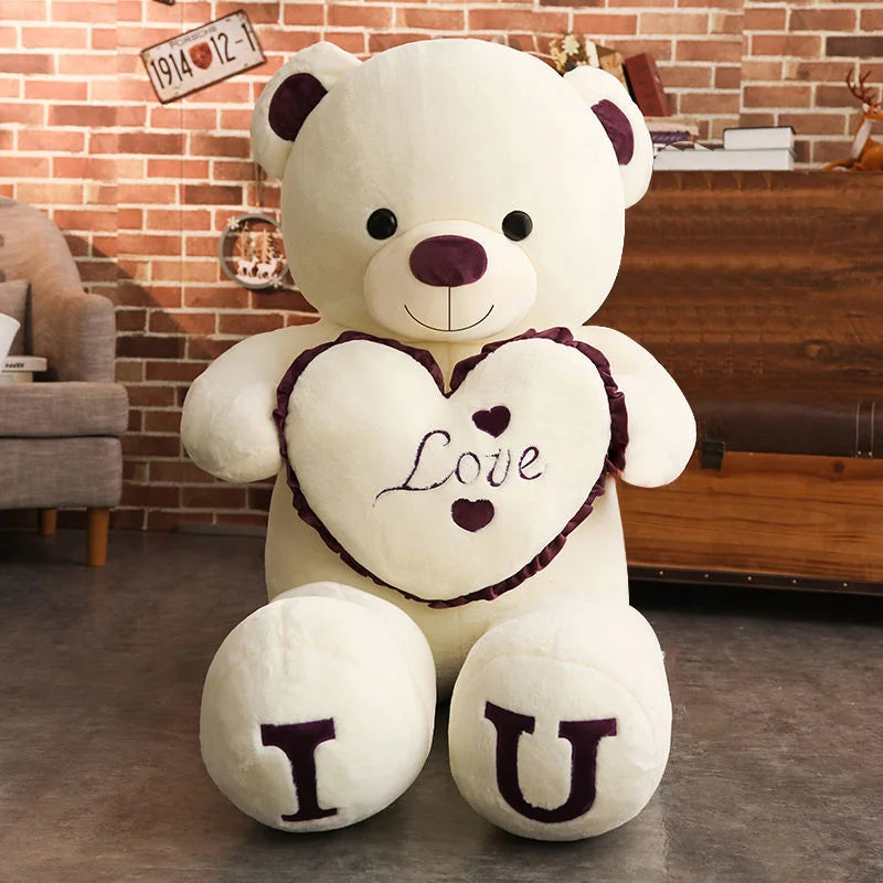 100cm teddy bear plush presented as a bold romantic gift with attitude