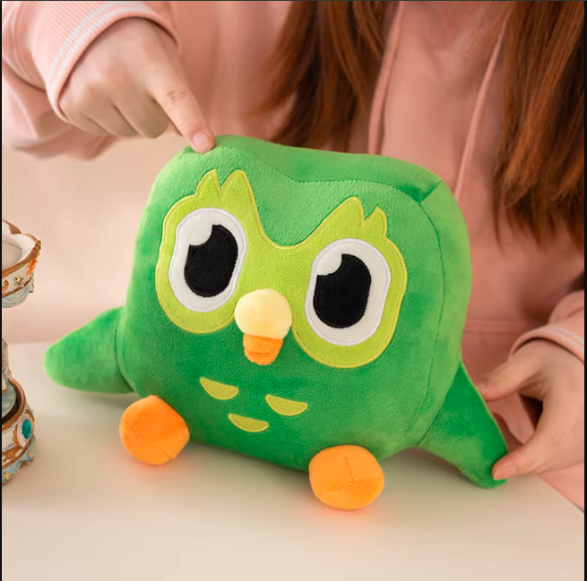 Soft fabric texture of the kawaii owl plush toy