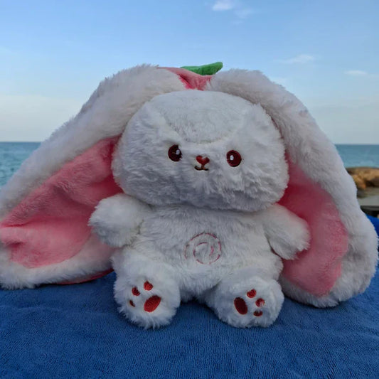 The Breathing Bunny Plush at the beach