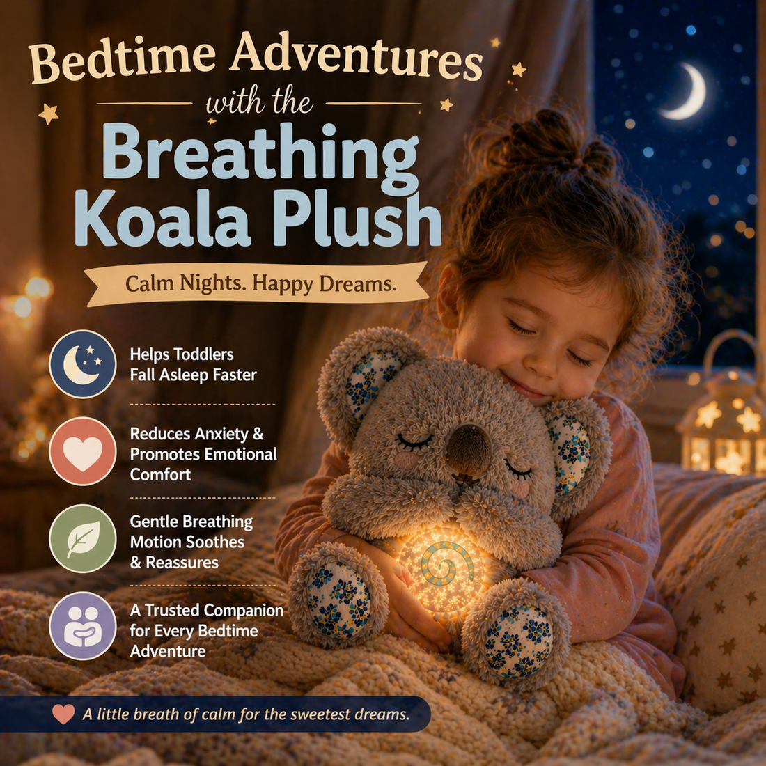 Bedtime Adventures with the Breathing Koala Plush