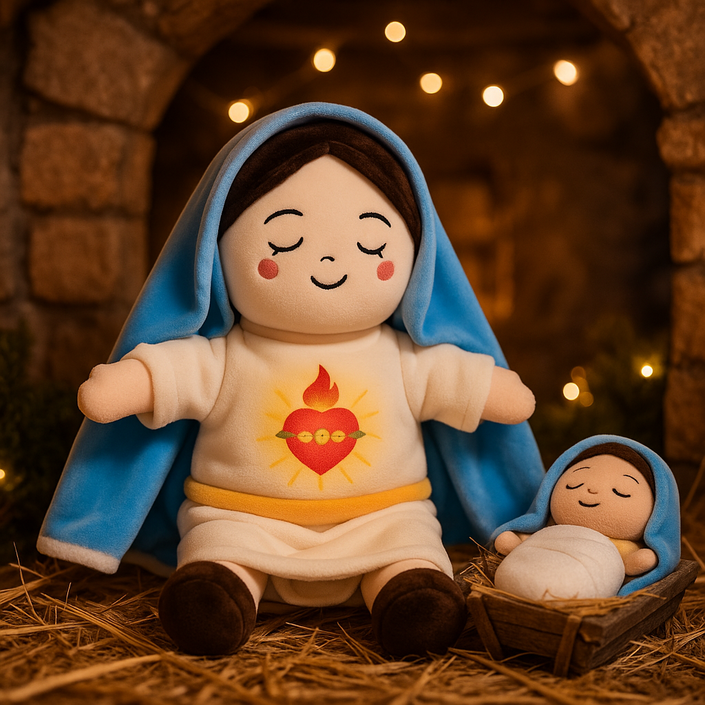 mother mary breathing plush