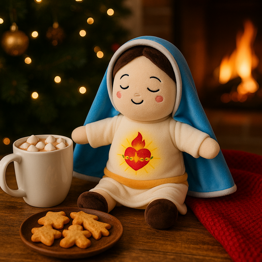 breathing mary plush