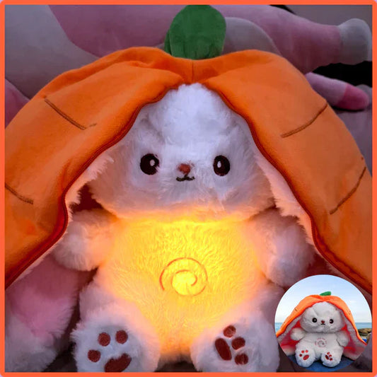 Breathing Carrot Plush Bunny
