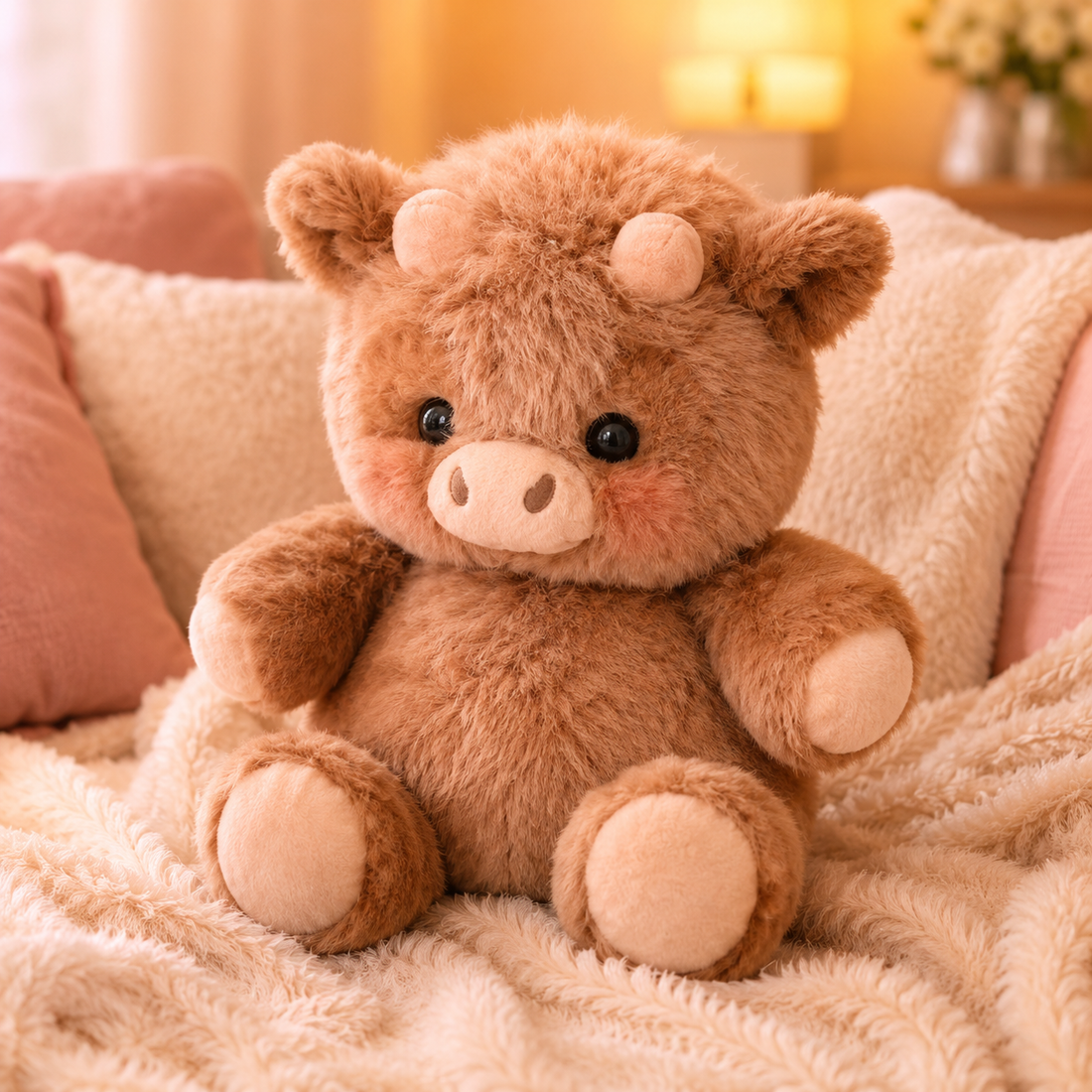Meet Coco: The Cute Brown Cow Plush from the Zoomies Collection