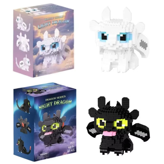 New Building Blocks Animals Toys Cartoon Dragon Microes Blocks Action Figures Halloween Toys Gifts Decorations