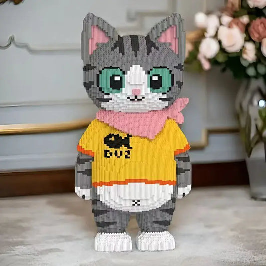 31233-piece big cat building block display model fully assembled