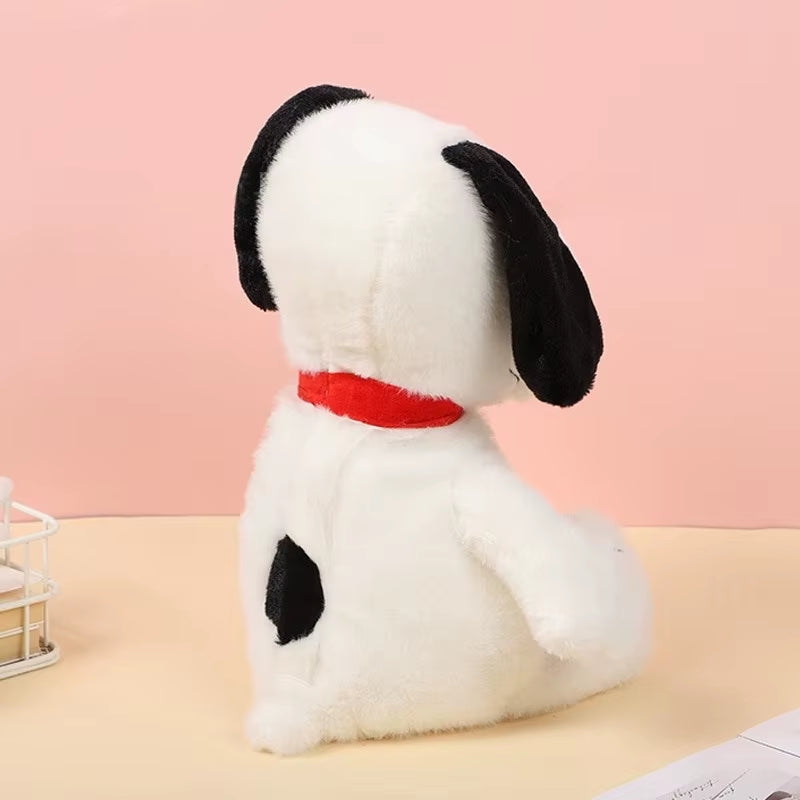 2026 New Baby Breathing Soothing Snoopy White Dog Plush Doll Sleeping Companion Music and Light Doll Sensory Stuffed Toy Kids