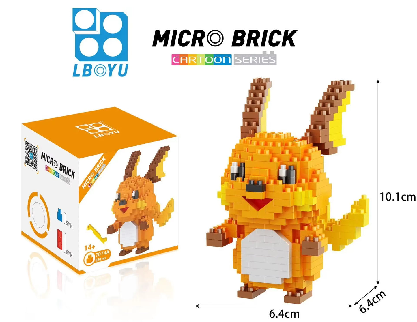 Pokemon Micro Building Blocks Marowak Jigglypuff Gengar Mudkip Piplup Raichu Gyarados Pikachu Mini Brick Figures Toy for Kids