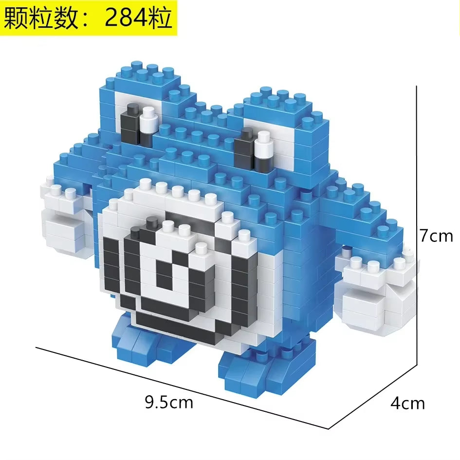 Pokemon Micro Building Blocks Marowak Jigglypuff Gengar Mudkip Piplup Raichu Gyarados Pikachu Mini Brick Figures Toy for Kids