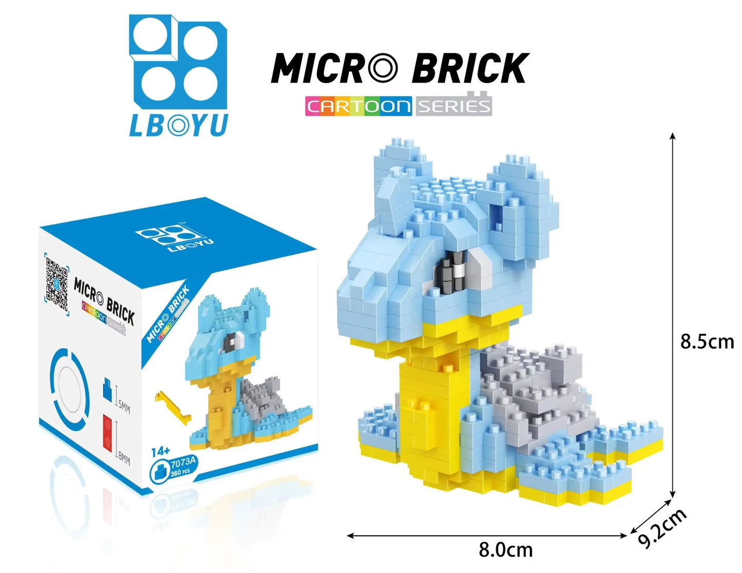 Pokemon Micro Building Blocks Marowak Jigglypuff Gengar Mudkip Piplup Raichu Gyarados Pikachu Mini Brick Figures Toy for Kids
