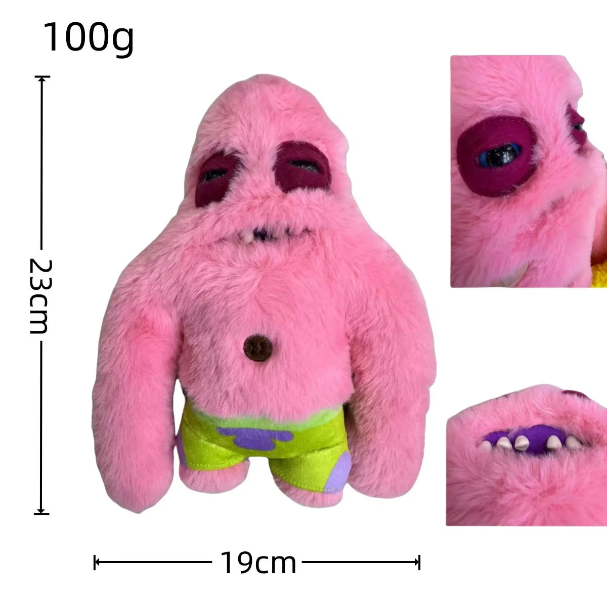 HOT Fuggler Spongebob Squarepants Patrick Star Series Plush Toy Little Monsters Funny Ugly Monster Tooth Birthday Christmas Gift
