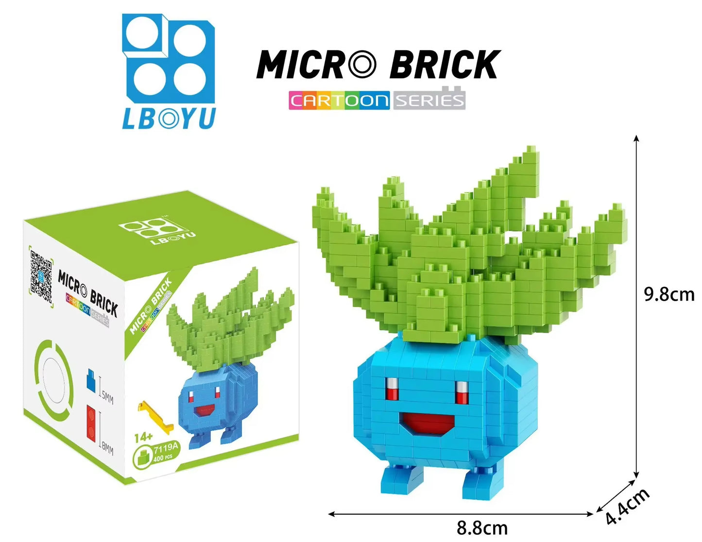 Pokemon Micro Building Blocks Marowak Jigglypuff Gengar Mudkip Piplup Raichu Gyarados Pikachu Mini Brick Figures Toy for Kids