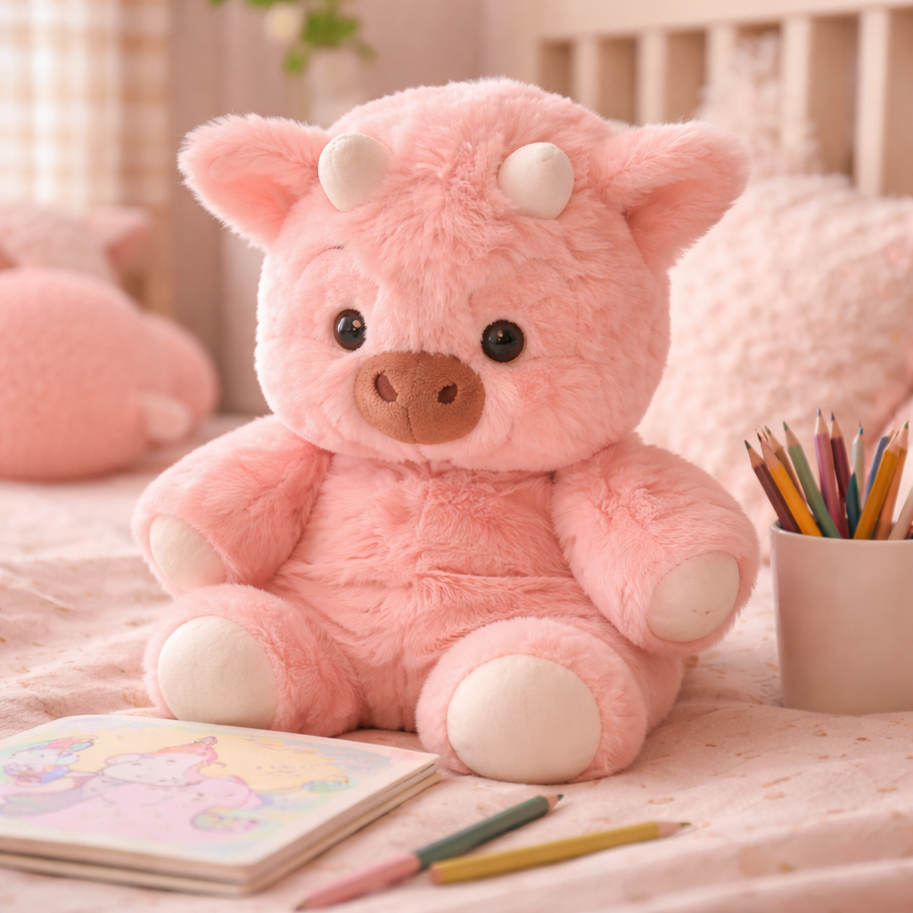 Cute Zoomies breathing plush character for children, calming sensory toy with gentle rhythm for bedtime comfort