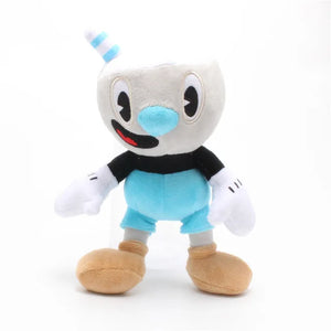 Cuphead & Mugman Plush Toys – 2-Piece 25cm Stuffed Doll Set