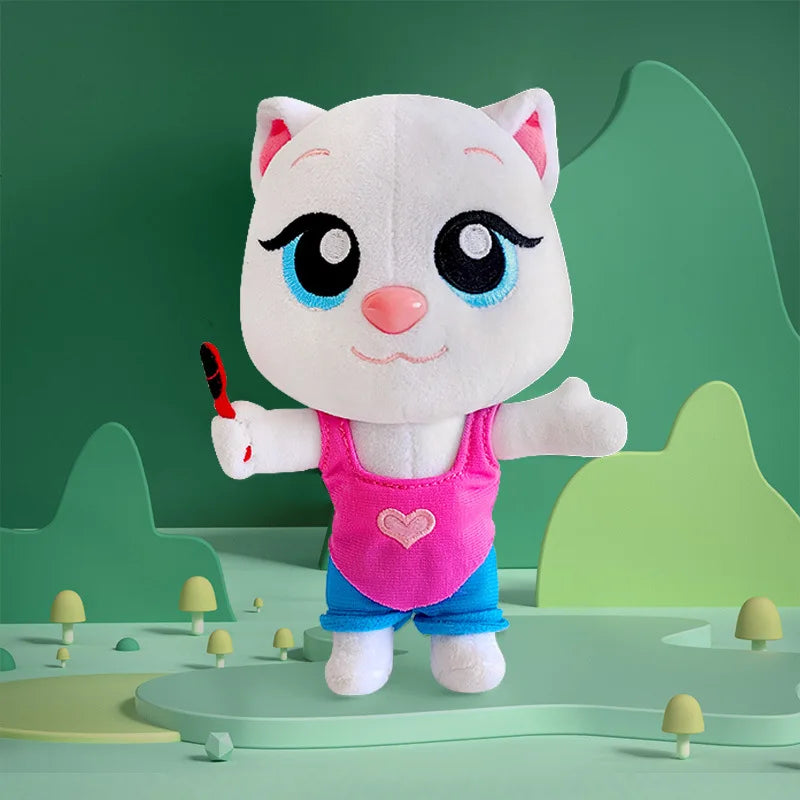 Cute Cat & Friends Plush Collection – Soft Dress-Up Plush Dolls with Changeable Clothes
