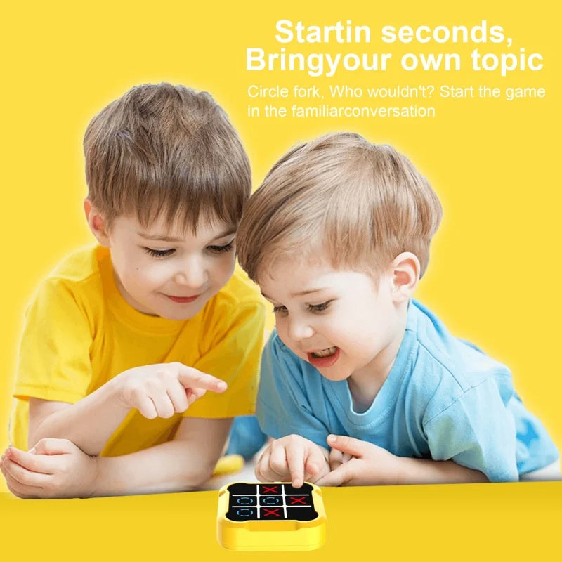 Multifunctional Tic Tac Toe Electronic Board Game Kids Educational Strategy Toyamily Interactive Brain Game for Parent Child Fun