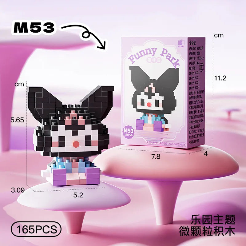 Disney Princess Series Building Blocks Snow White Belle Animal Model Small Particles Assembled DIY Puzzle Kids Birthday Gifts