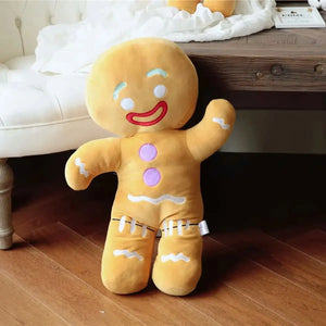 Gingerbread Man Plush Toy – Cute Stuffed Cookie Soft Doll