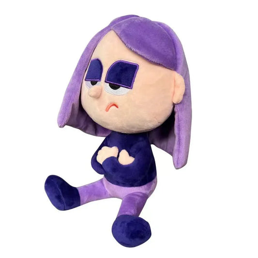 30CM Duolingo Lily Owl Plush Toy Purple Girl Cartoon Animation Cute Stuffed Girl Plush Toys a Birthday Gift for Children