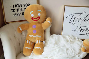 Gingerbread Man Plush Toy – Cute Stuffed Cookie Soft Doll