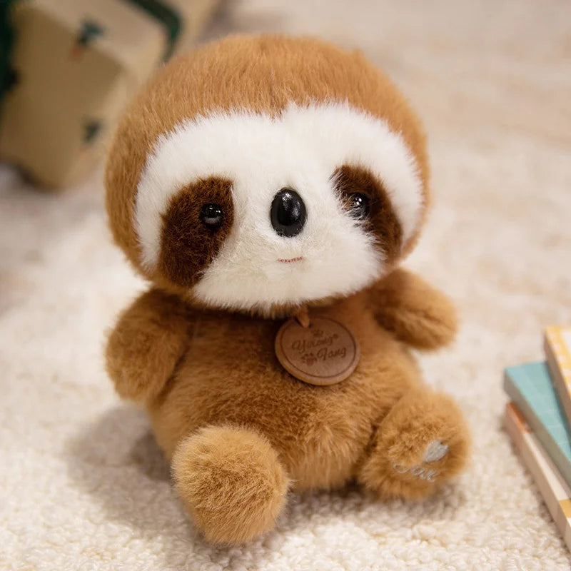 Cute Sitting Animals Red Panda Fox Sloth Cat Soft Plush Dolls Stuffed Capybara Pig Plushie Baby Toys Gifts for Children