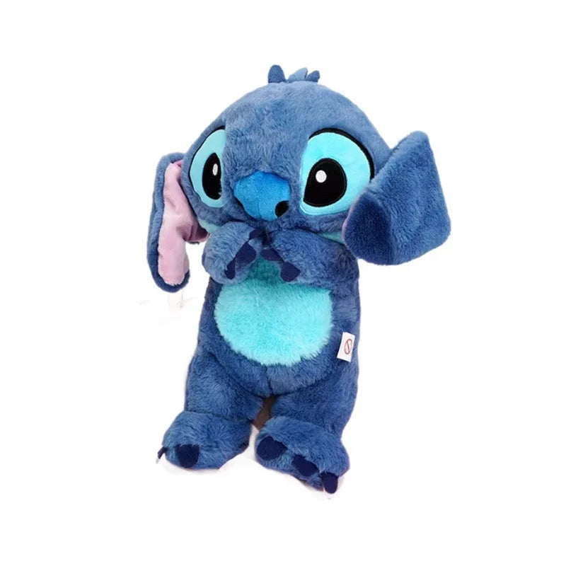 Stitch Plush Doll Breathing Light Baby Sleep Toy Move Their Ears and Glows and Breathes Child Soothes Two Colour Plush Kids Gift