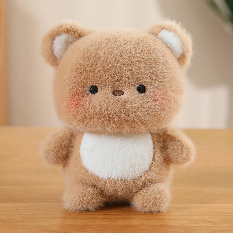 Cute Sitting Animals Red Panda Fox Sloth Cat Soft Plush Dolls Stuffed Capybara Pig Plushie Baby Toys Gifts for Children