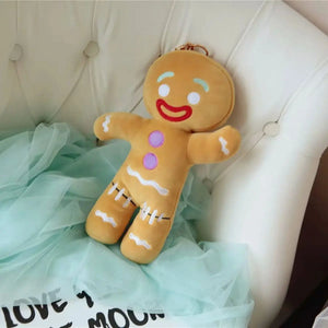 Gingerbread Man Plush Toy – Cute Stuffed Cookie Soft Doll
