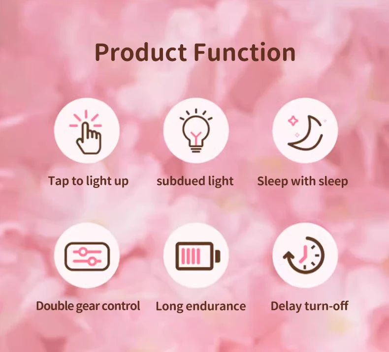 Valentine'S Day Axolotl Silicone Nursery Sleeping Lamp Touch Control Nightlights Gifts USB Rechargeable Table Lamp for Children