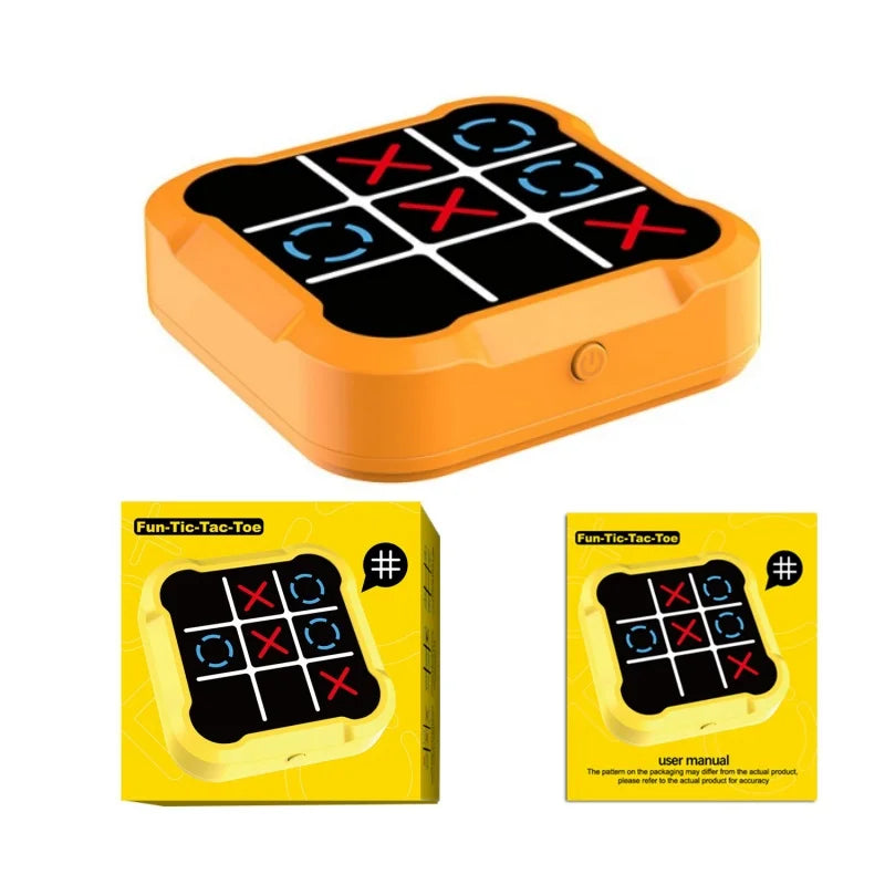 Multifunctional Tic Tac Toe Electronic Board Game Kids Educational Strategy Toyamily Interactive Brain Game for Parent Child Fun