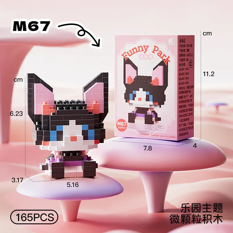 Disney Princess Series Building Blocks Snow White Belle Animal Model Small Particles Assembled DIY Puzzle Kids Birthday Gifts