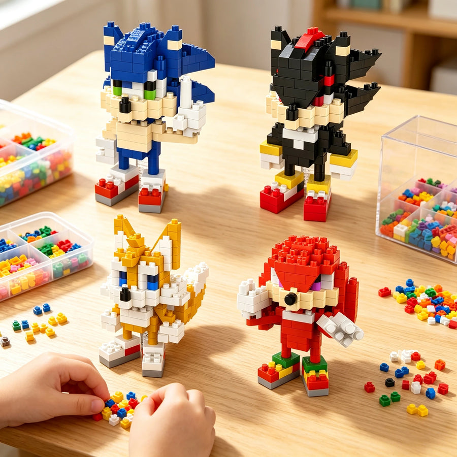 Sonic & Friends Building Blocks – Desktop Ornament Set