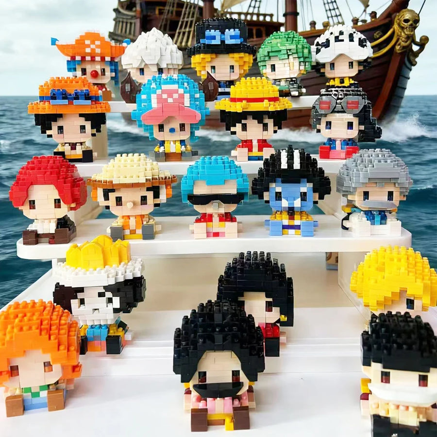 One Piece Micro Building Blocks – 3D Anime Assembly Bricks