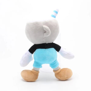 Cuphead & Mugman Plush Toys – 2-Piece 25cm Stuffed Doll Set