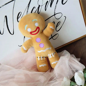 Gingerbread Man Plush Toy – Cute Stuffed Cookie Soft Doll