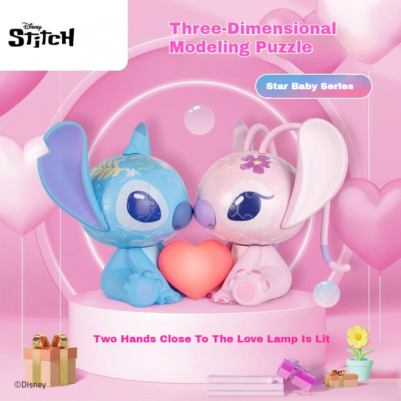 Disney Lilo & Stitch 3D Puzzle Night Light – Figurine Lamp