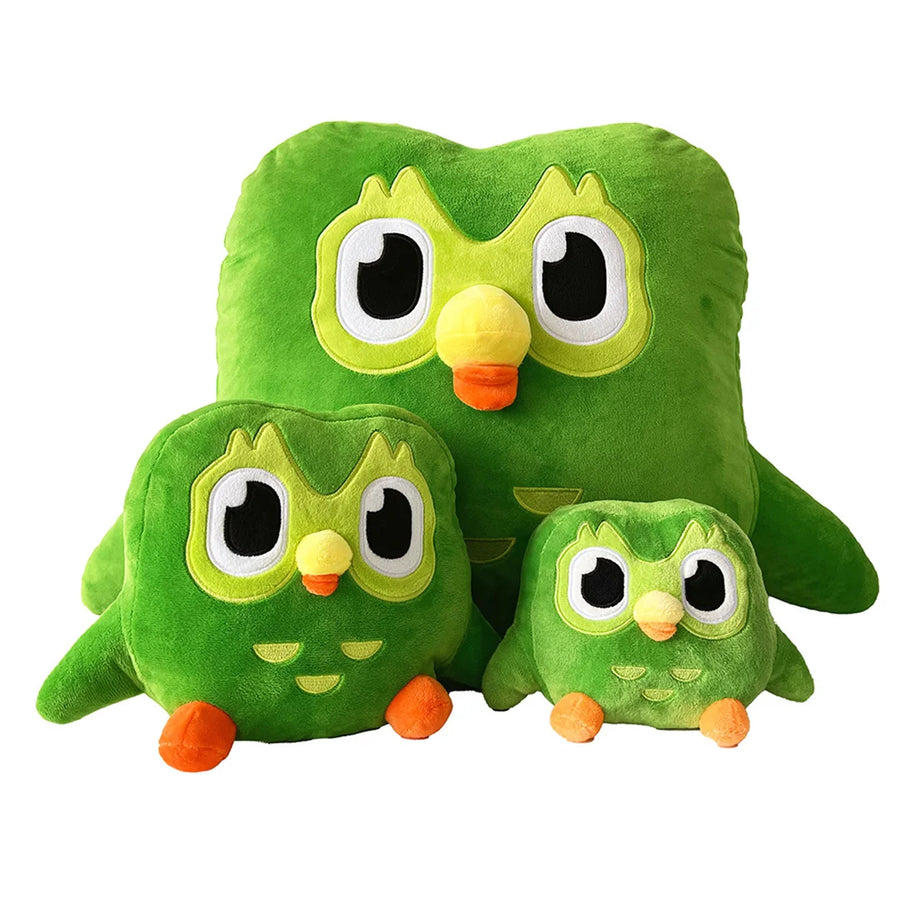 Duolingo Plush Toys – Ultimate Green Owl & Friends Collection